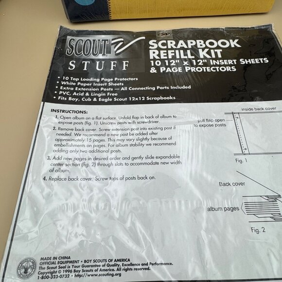 Cub Scouts Scrapbook Album 12x12 SEALED Boy Scouts Of America 2005 + Refill Kit - Picture 6 of 10